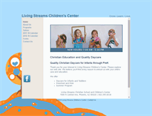 Tablet Screenshot of livingstreamsschool.com